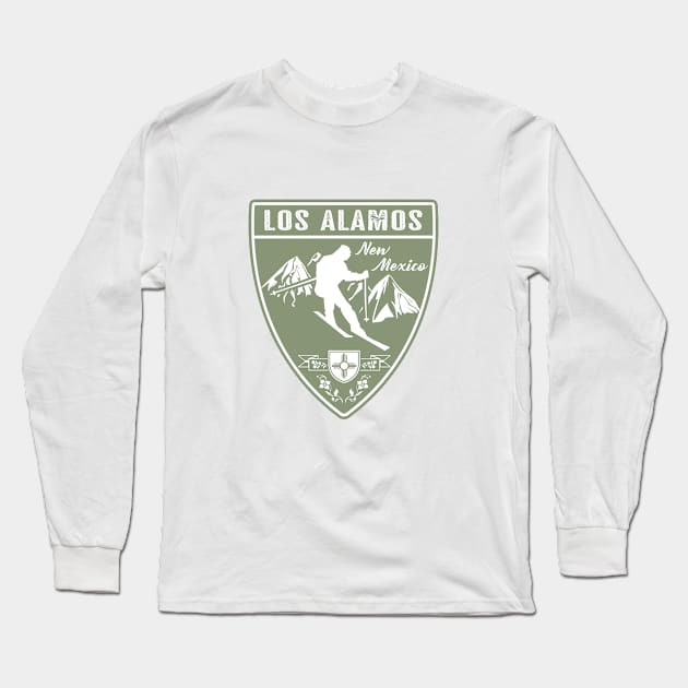 Ski Los Alamos New Mexico Long Sleeve T-Shirt by Jared S Davies